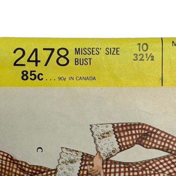 Vintage 70s McCalls 2478 Pattern Misses 8-16 Dress Pants Hostess Transfer Cut - Picture 2 of 4